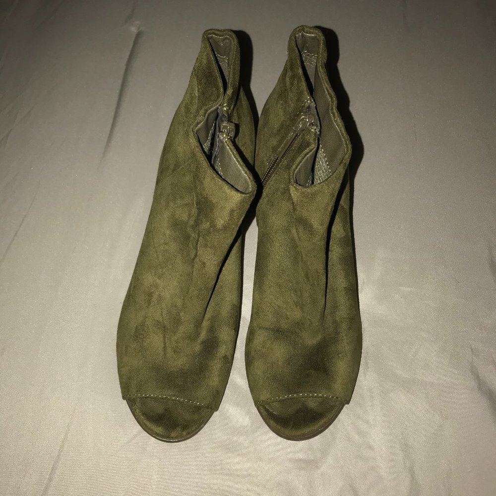 Peep Toe Ankle Boots